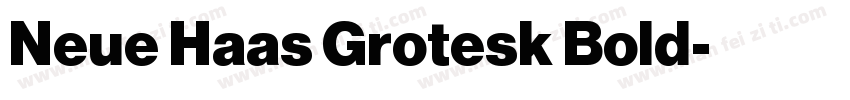 Neue Haas Grotesk Bold字体转换